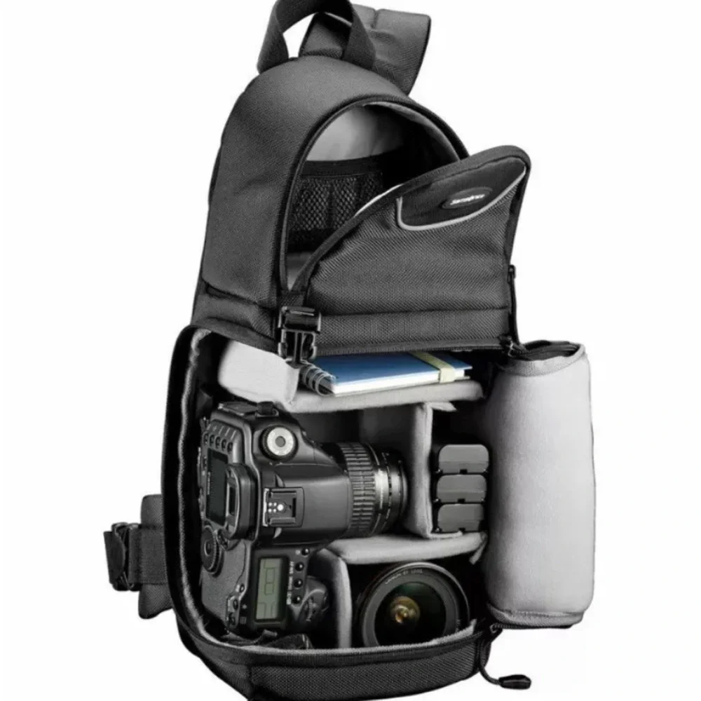 NEW Samsonite 46591-1062 Large Shoulder/ Crossbody Camera Bag BLACK/GRAY